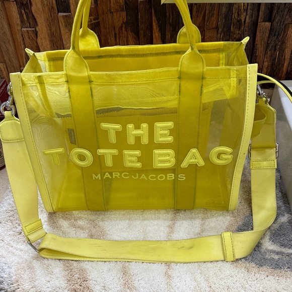 Marc Jacobs Vibrant Yellow Mesh Tote - Picture 2 of 6